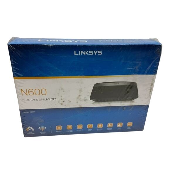 Linksys E2500 N600 Dual‑Band Wi‑Fi Router — New Sealed (E2500‑NP) - Picture 1 of 6